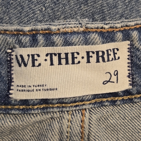 Free People We The Free Womens Palmer Cuffed Denim Jeans Size 29 - Picture 9 of 10